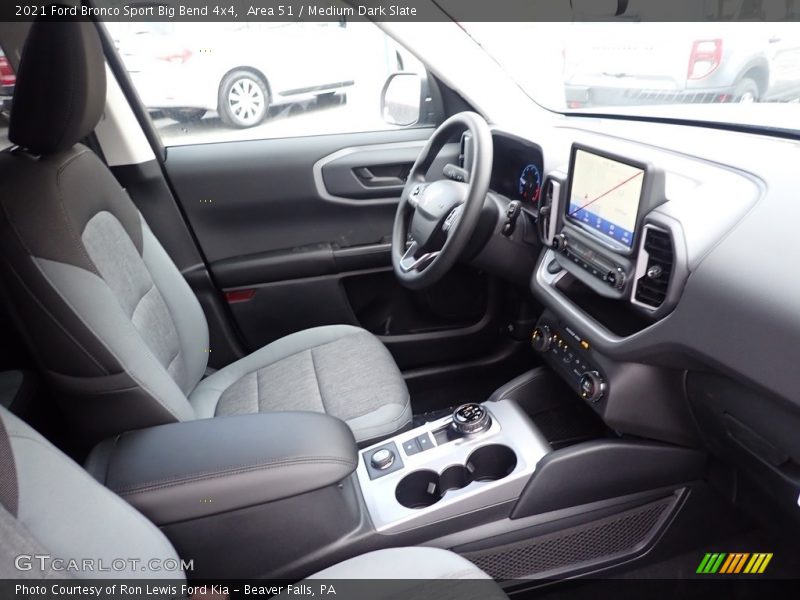 Front Seat of 2021 Bronco Sport Big Bend 4x4