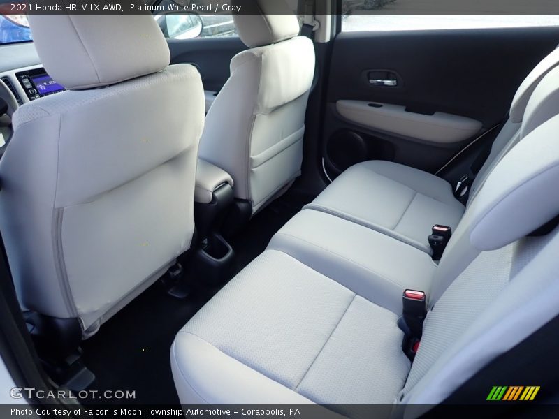 Platinum White Pearl / Gray 2021 Honda HR-V LX AWD