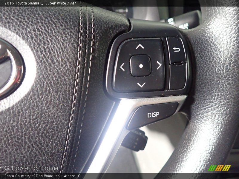 Super White / Ash 2016 Toyota Sienna L
