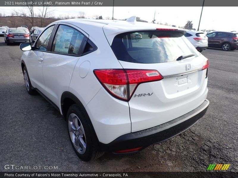 Platinum White Pearl / Gray 2021 Honda HR-V LX AWD