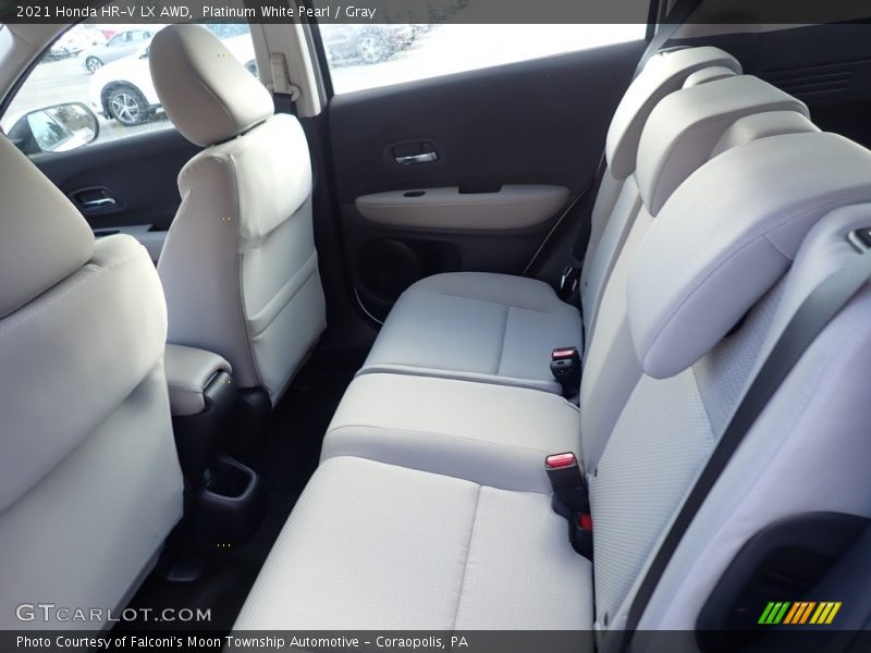 Platinum White Pearl / Gray 2021 Honda HR-V LX AWD