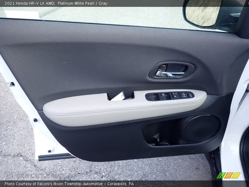 Platinum White Pearl / Gray 2021 Honda HR-V LX AWD