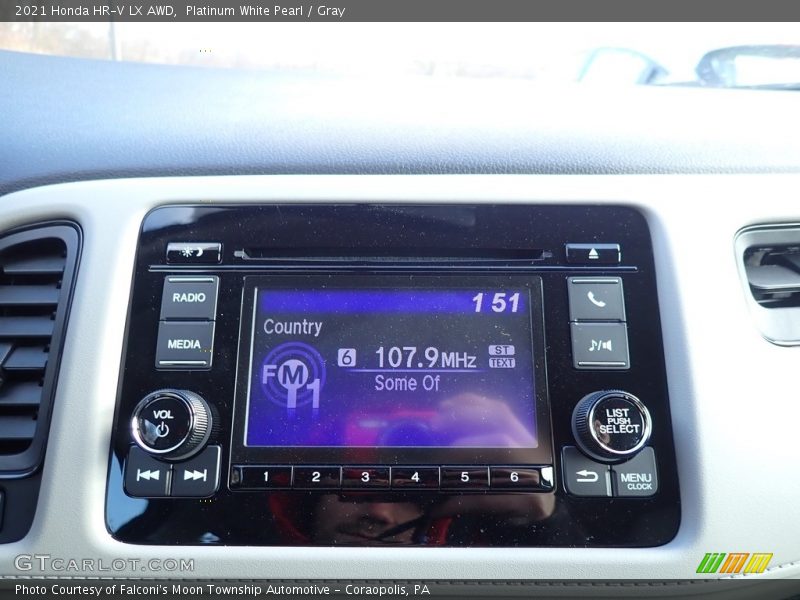 Platinum White Pearl / Gray 2021 Honda HR-V LX AWD