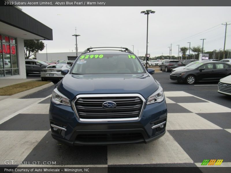 Abyss Blue Pearl / Warm Ivory 2019 Subaru Ascent Limited