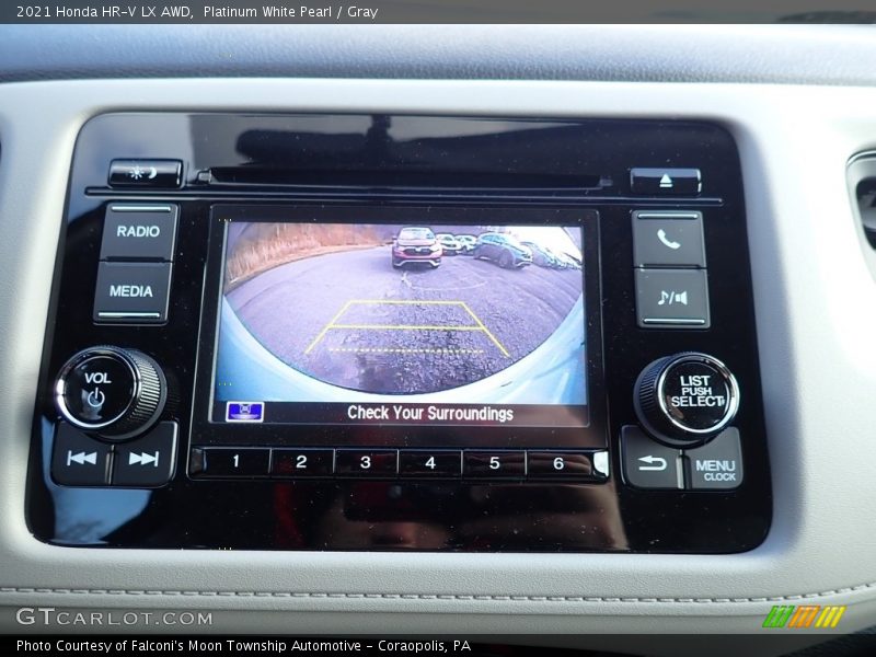 Platinum White Pearl / Gray 2021 Honda HR-V LX AWD