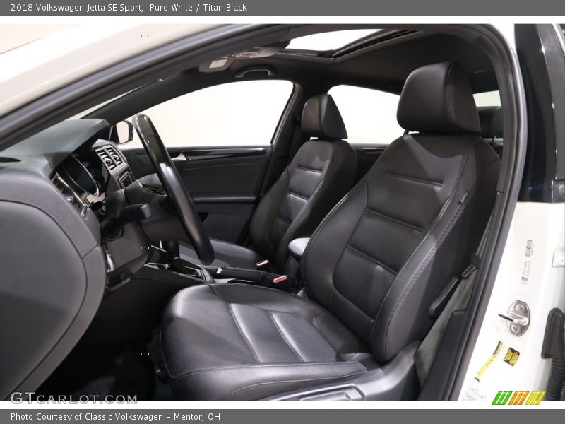 Front Seat of 2018 Jetta SE Sport