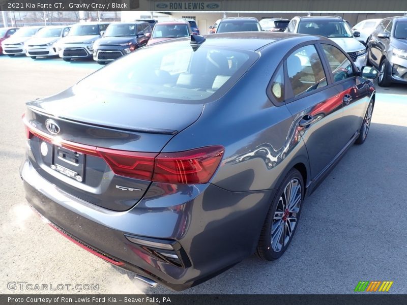 Gravity Gray / Black 2021 Kia Forte GT