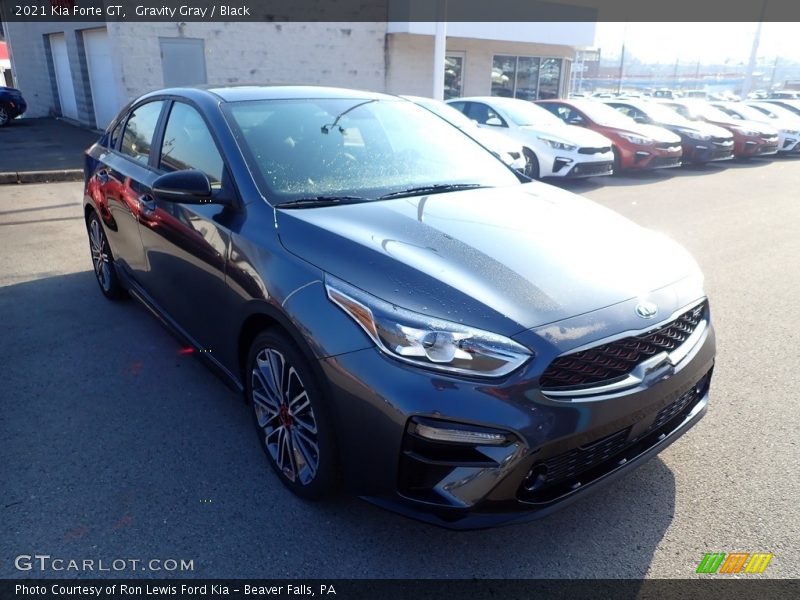 Gravity Gray / Black 2021 Kia Forte GT