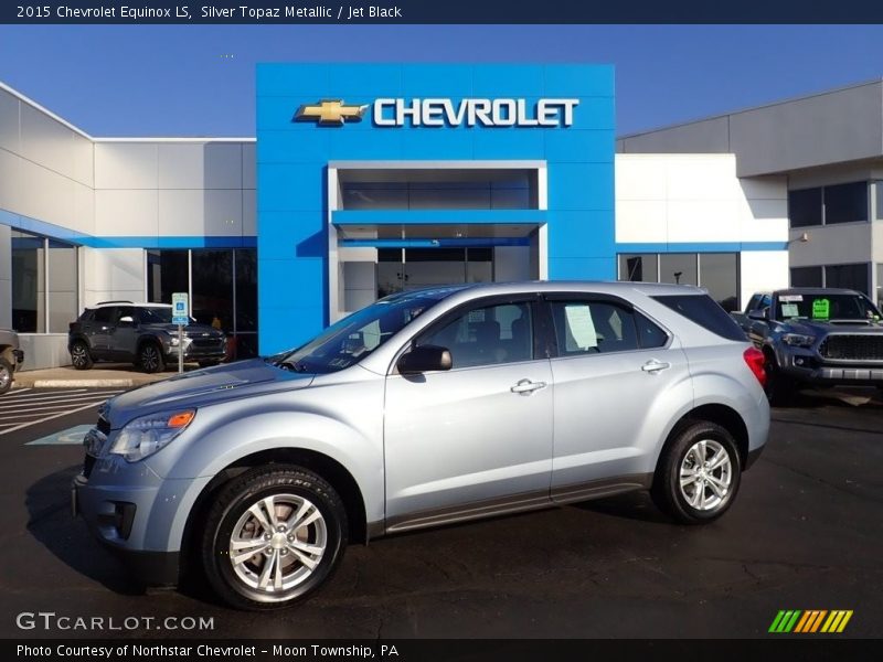 Silver Topaz Metallic / Jet Black 2015 Chevrolet Equinox LS