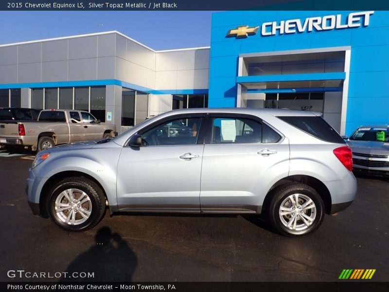 Silver Topaz Metallic / Jet Black 2015 Chevrolet Equinox LS