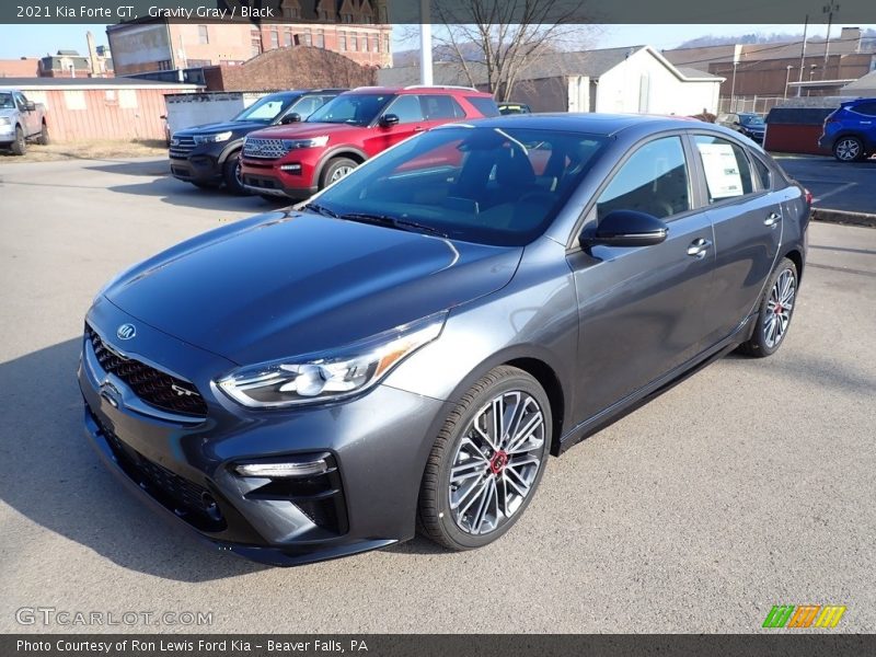 Gravity Gray / Black 2021 Kia Forte GT