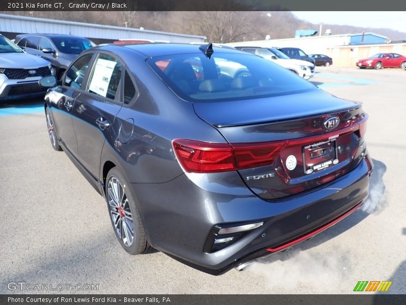 Gravity Gray / Black 2021 Kia Forte GT