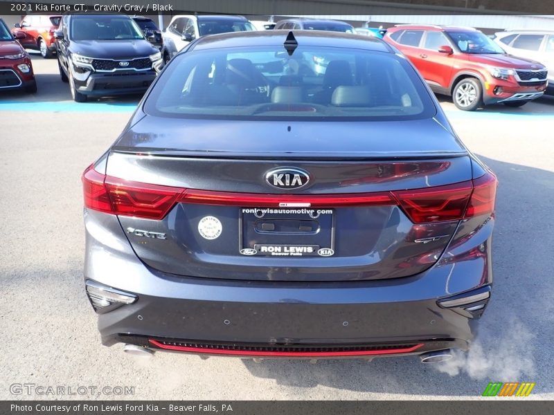 Gravity Gray / Black 2021 Kia Forte GT