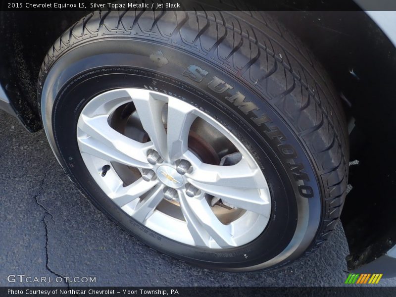 Silver Topaz Metallic / Jet Black 2015 Chevrolet Equinox LS