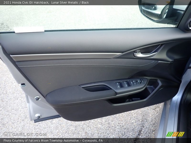 Lunar Silver Metallic / Black 2021 Honda Civic EX Hatchback
