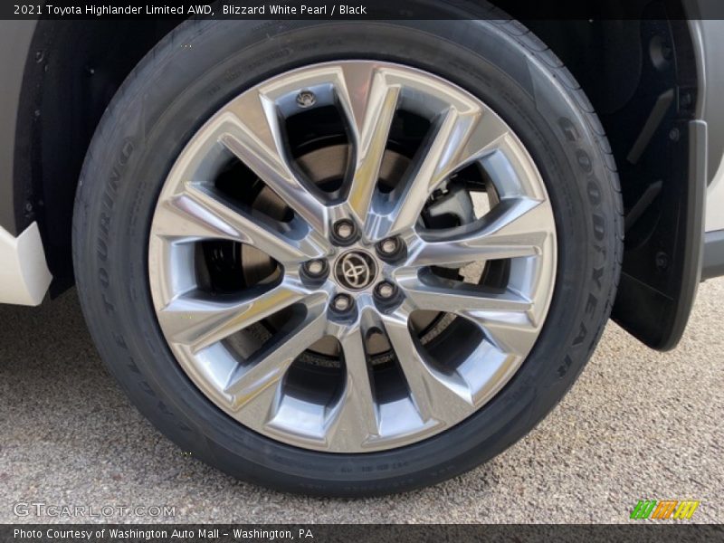 Blizzard White Pearl / Black 2021 Toyota Highlander Limited AWD