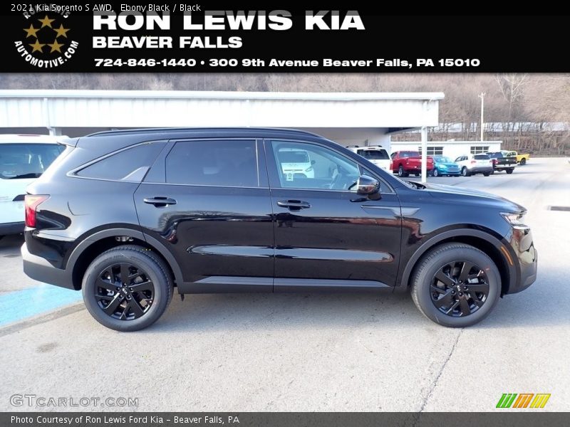 Ebony Black / Black 2021 Kia Sorento S AWD