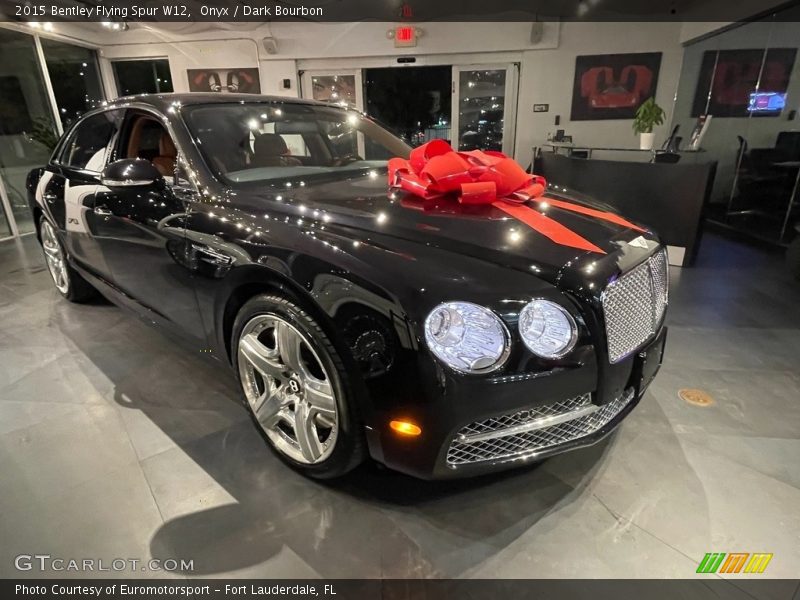 Onyx / Dark Bourbon 2015 Bentley Flying Spur W12