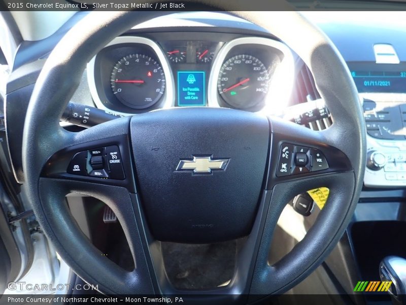 Silver Topaz Metallic / Jet Black 2015 Chevrolet Equinox LS