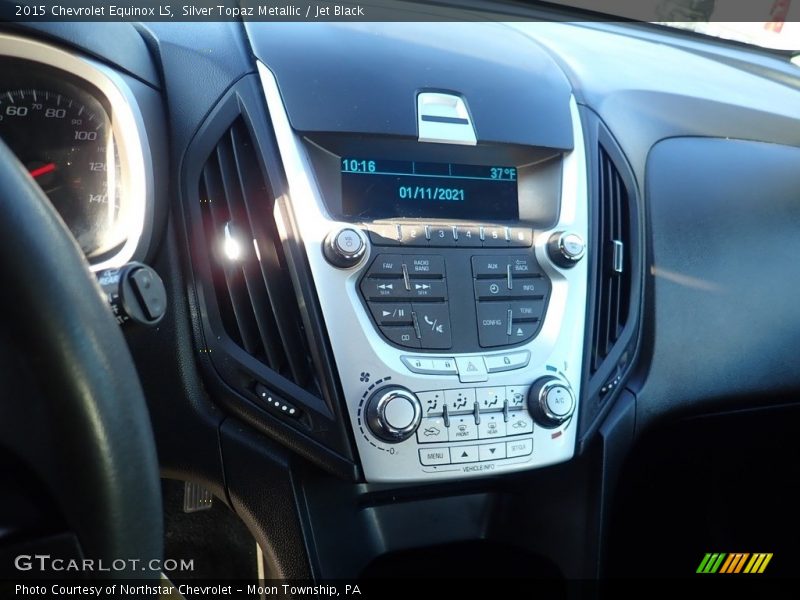 Silver Topaz Metallic / Jet Black 2015 Chevrolet Equinox LS