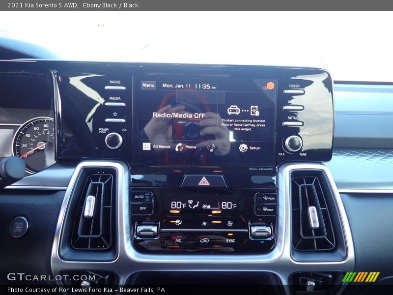 Ebony Black / Black 2021 Kia Sorento S AWD