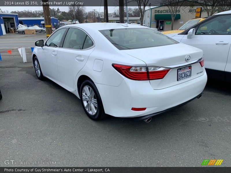 Starfire Pearl / Light Gray 2014 Lexus ES 350