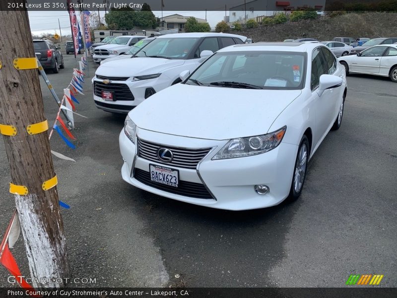 Starfire Pearl / Light Gray 2014 Lexus ES 350