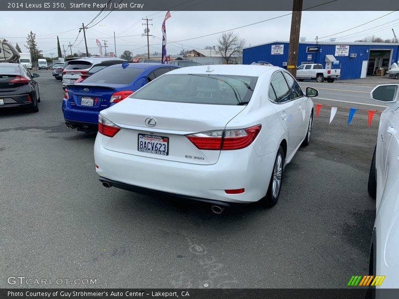 Starfire Pearl / Light Gray 2014 Lexus ES 350