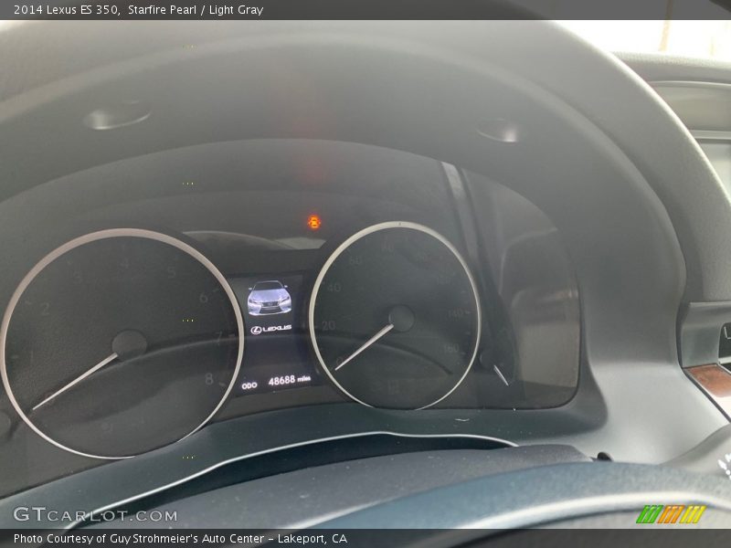 Starfire Pearl / Light Gray 2014 Lexus ES 350