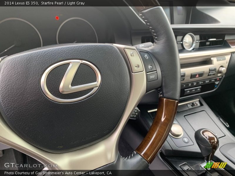Starfire Pearl / Light Gray 2014 Lexus ES 350
