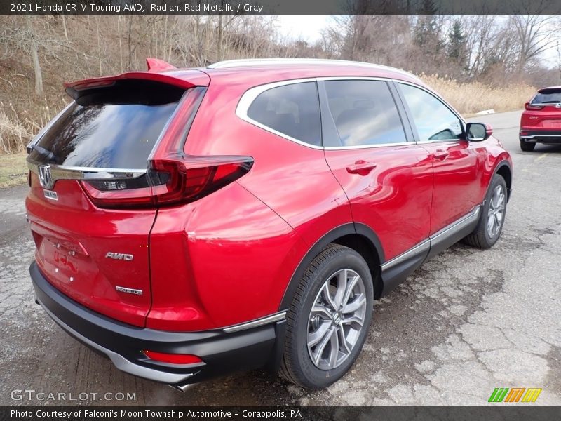 Radiant Red Metallic / Gray 2021 Honda CR-V Touring AWD