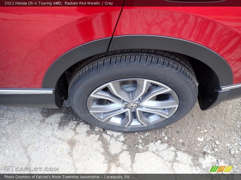 Radiant Red Metallic / Gray 2021 Honda CR-V Touring AWD