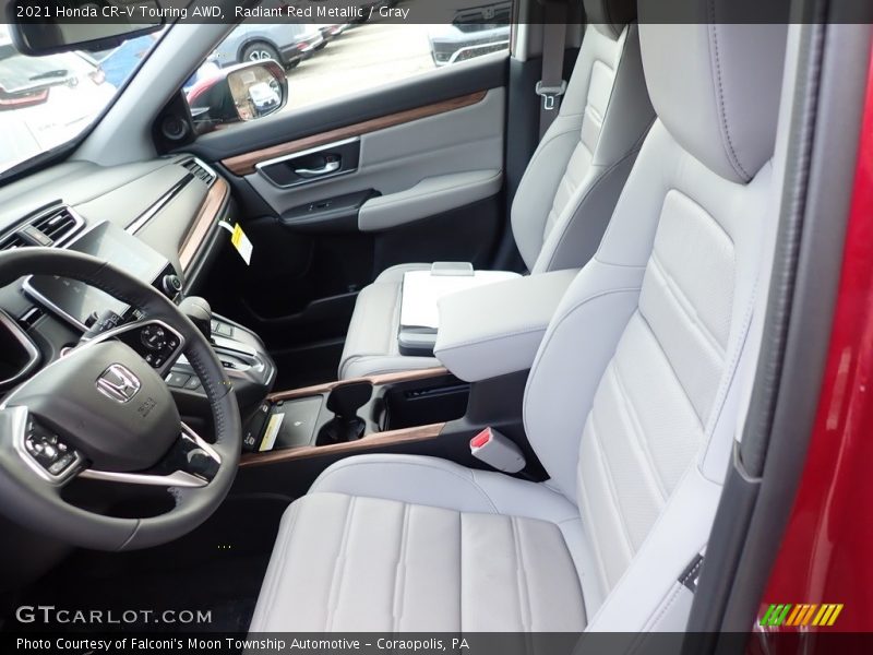 Radiant Red Metallic / Gray 2021 Honda CR-V Touring AWD
