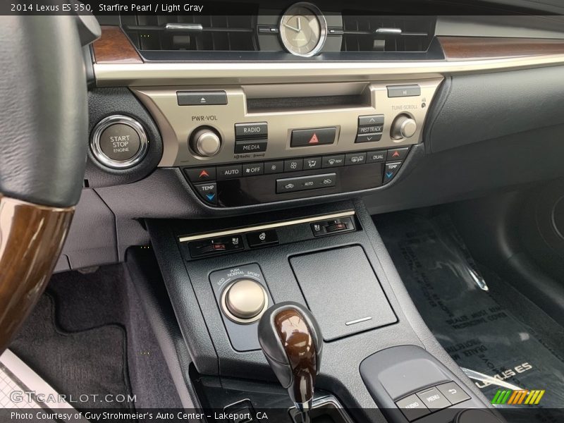 Starfire Pearl / Light Gray 2014 Lexus ES 350