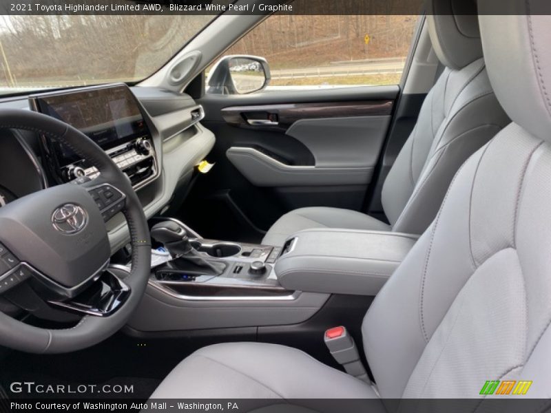 Blizzard White Pearl / Graphite 2021 Toyota Highlander Limited AWD