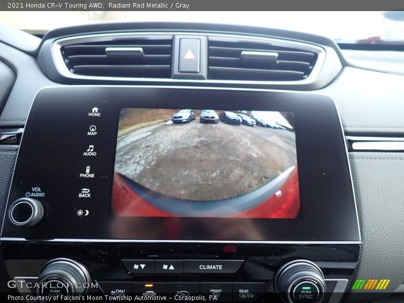 Radiant Red Metallic / Gray 2021 Honda CR-V Touring AWD