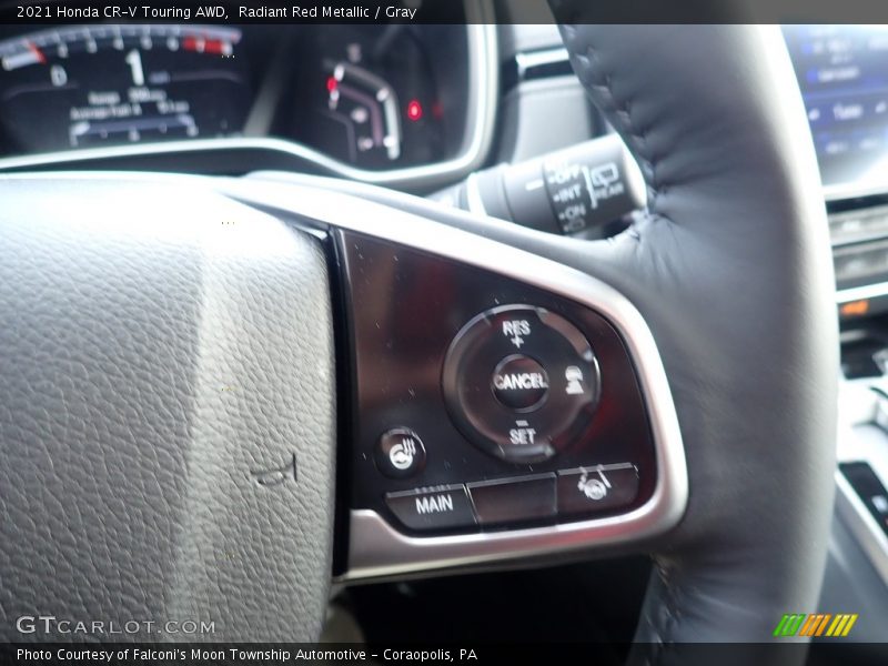 Radiant Red Metallic / Gray 2021 Honda CR-V Touring AWD