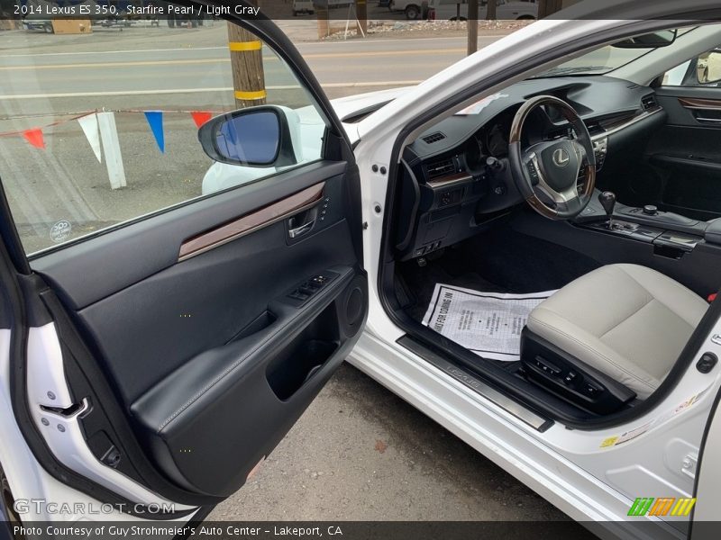 Starfire Pearl / Light Gray 2014 Lexus ES 350