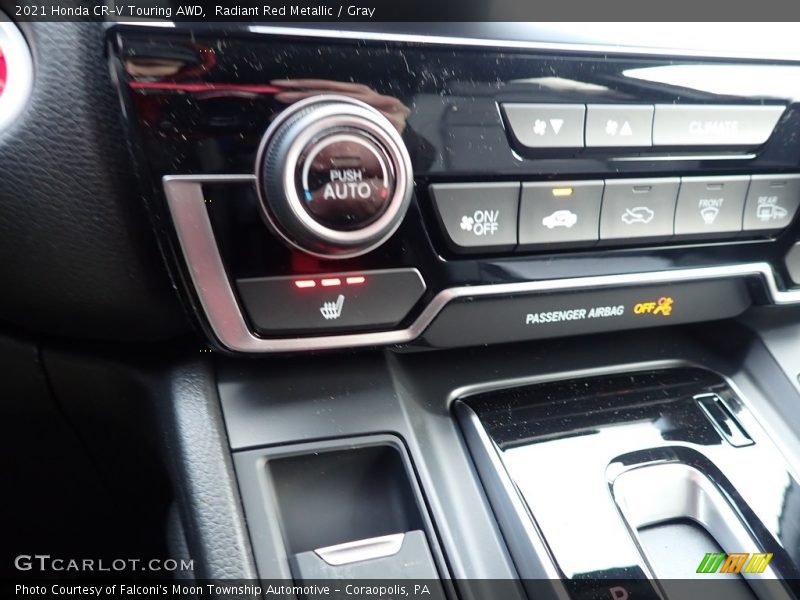 Radiant Red Metallic / Gray 2021 Honda CR-V Touring AWD