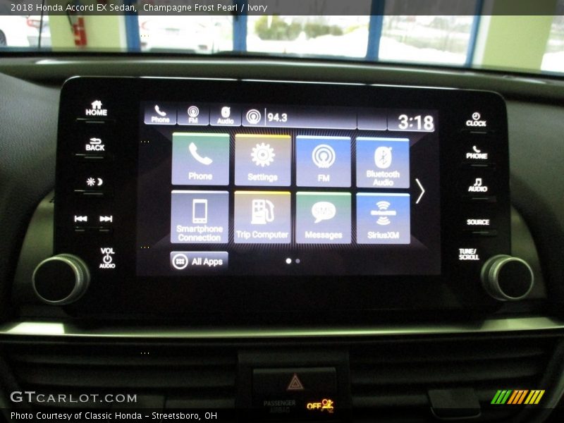 Champagne Frost Pearl / Ivory 2018 Honda Accord EX Sedan