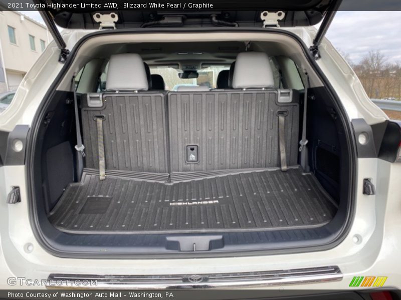 Blizzard White Pearl / Graphite 2021 Toyota Highlander Limited AWD