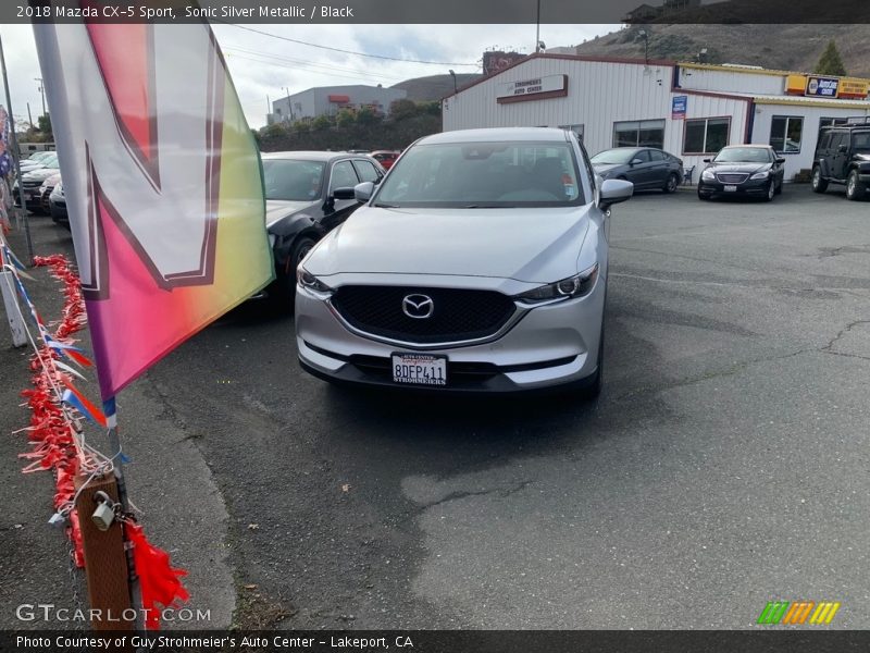 Sonic Silver Metallic / Black 2018 Mazda CX-5 Sport