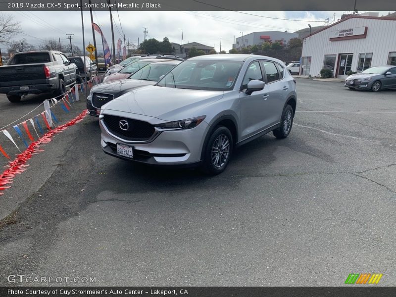 Sonic Silver Metallic / Black 2018 Mazda CX-5 Sport