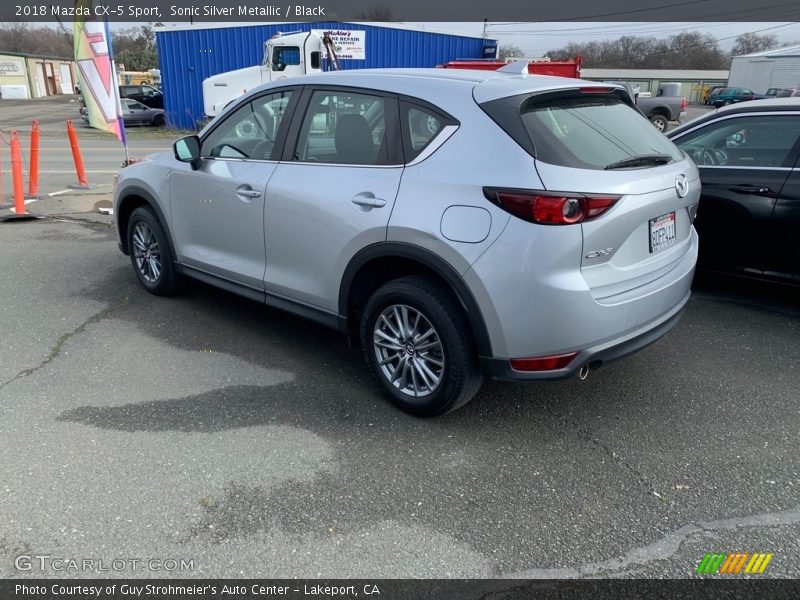 Sonic Silver Metallic / Black 2018 Mazda CX-5 Sport