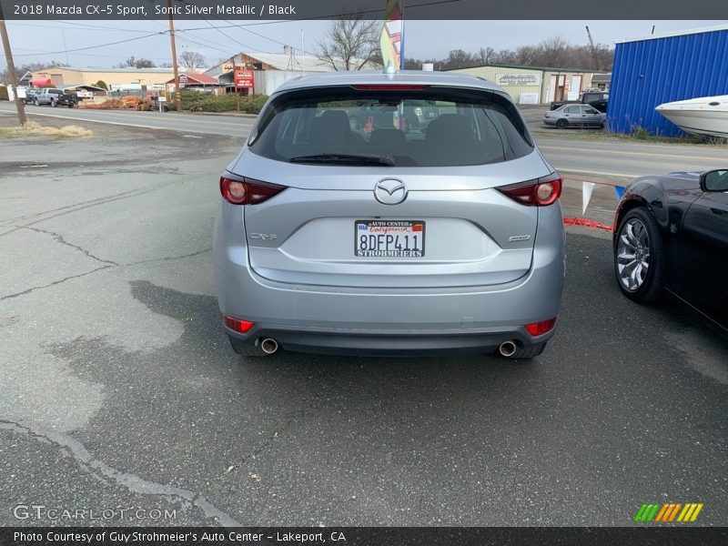 Sonic Silver Metallic / Black 2018 Mazda CX-5 Sport