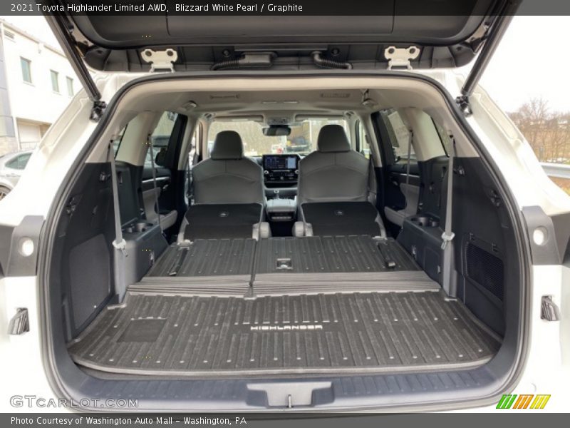 Blizzard White Pearl / Graphite 2021 Toyota Highlander Limited AWD
