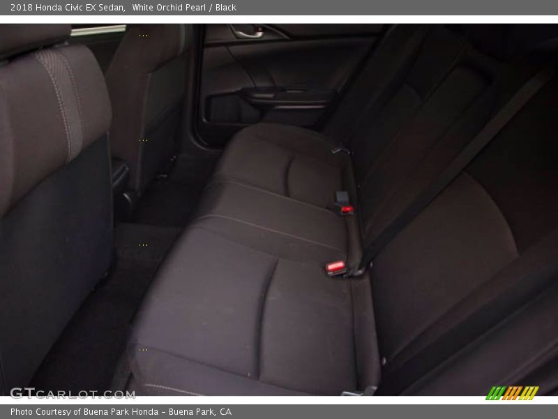 White Orchid Pearl / Black 2018 Honda Civic EX Sedan