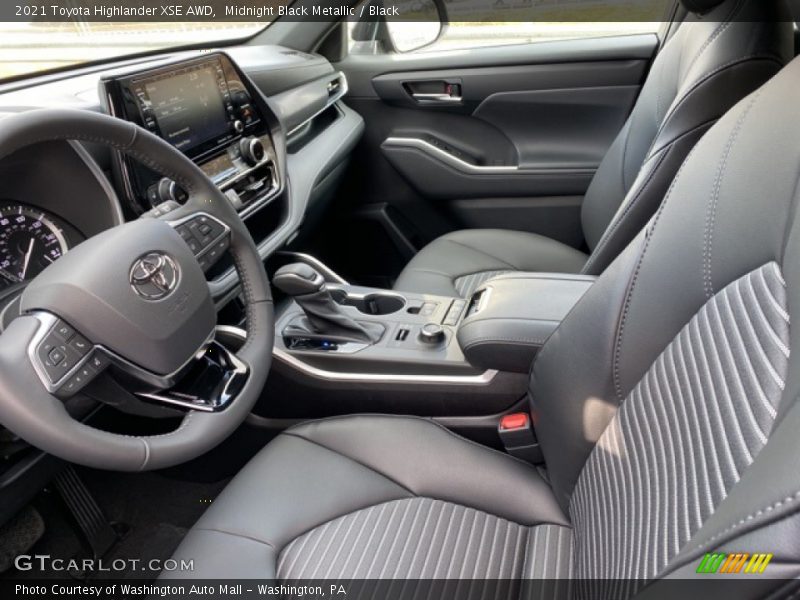 Front Seat of 2021 Highlander XSE AWD