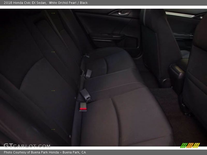White Orchid Pearl / Black 2018 Honda Civic EX Sedan