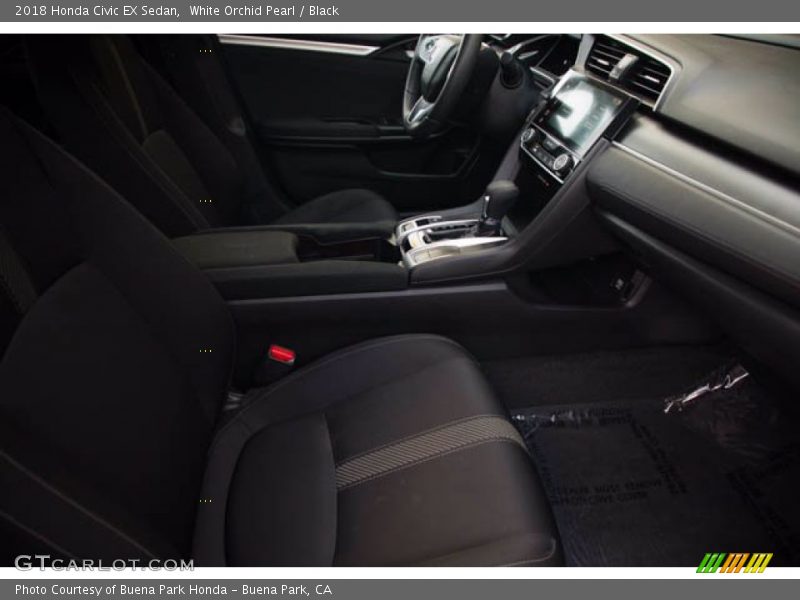 White Orchid Pearl / Black 2018 Honda Civic EX Sedan